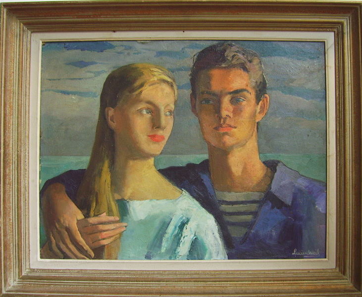 Couple en bord de mer